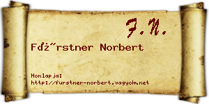 Fürstner Norbert névjegykártya