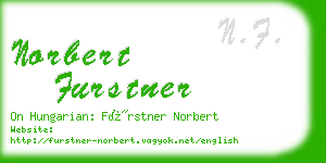 norbert furstner business card